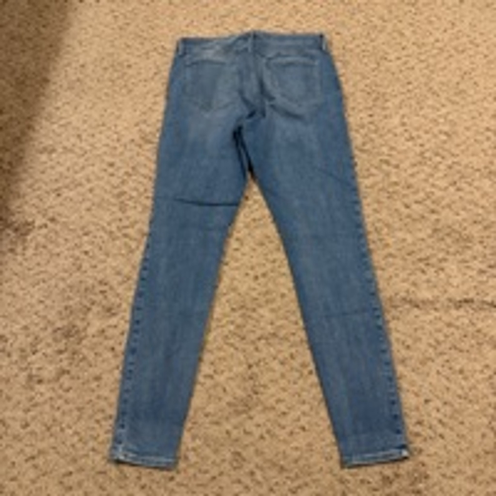 Women's Old Navy Rockstar Super Skinny Jeans Size 14 Tall Blue Denim - Picture 2 of 9